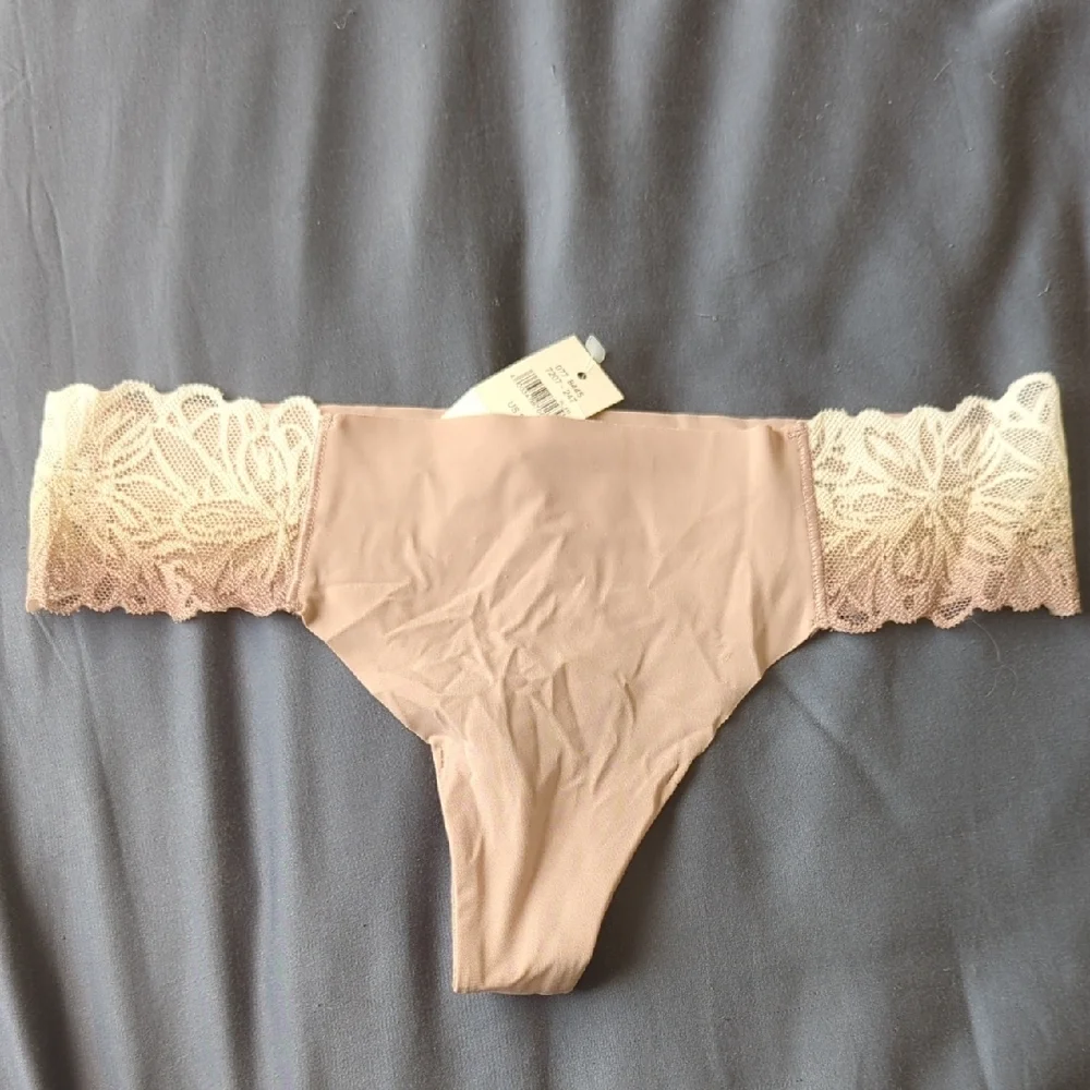 Aerie Lace Trimmed Tan Women's Intimate - Picture 1 of 3
